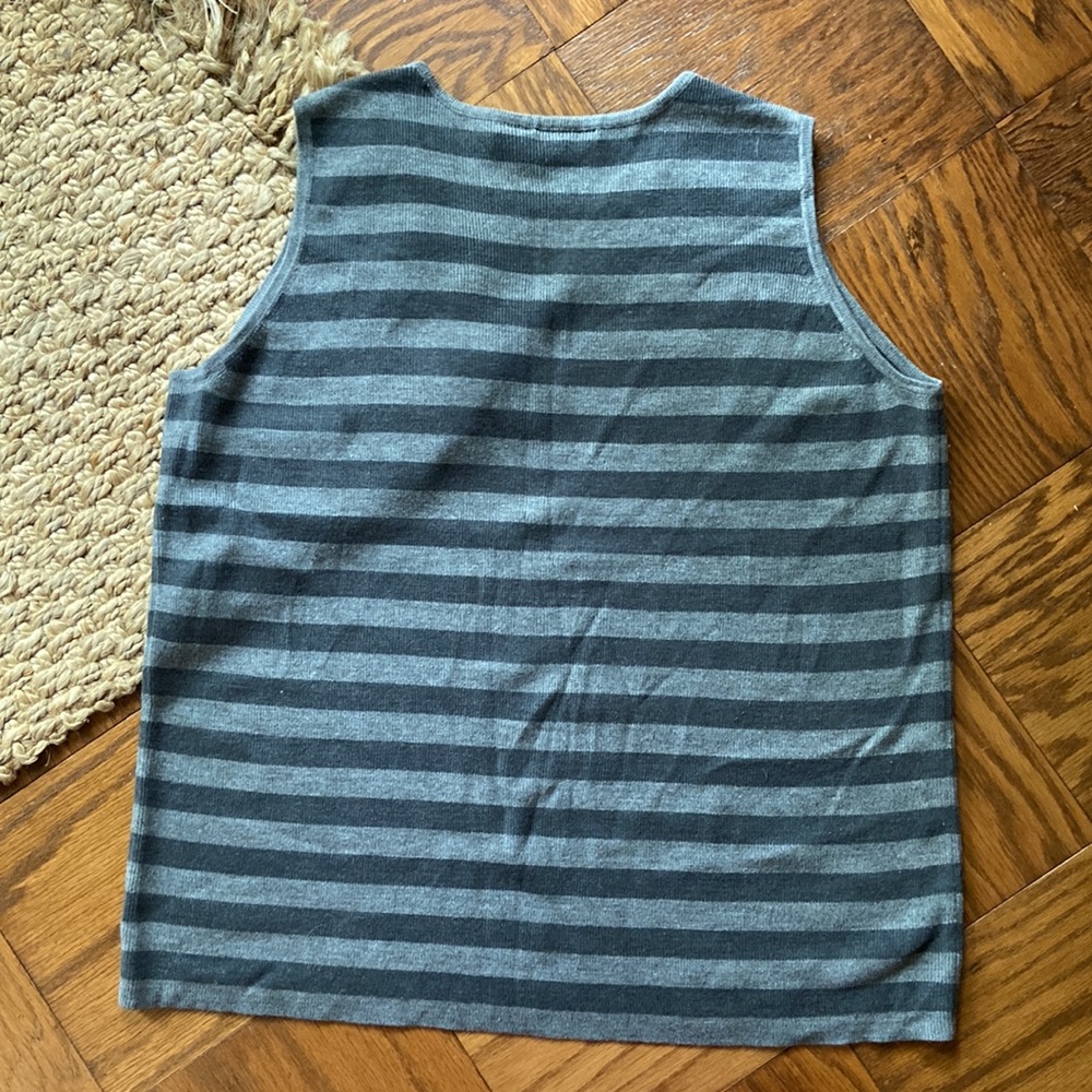 Striped sweater tank - Picture 2 of 4
